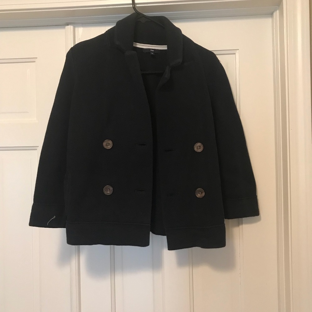 Gap Knit Cropped Pea Coat